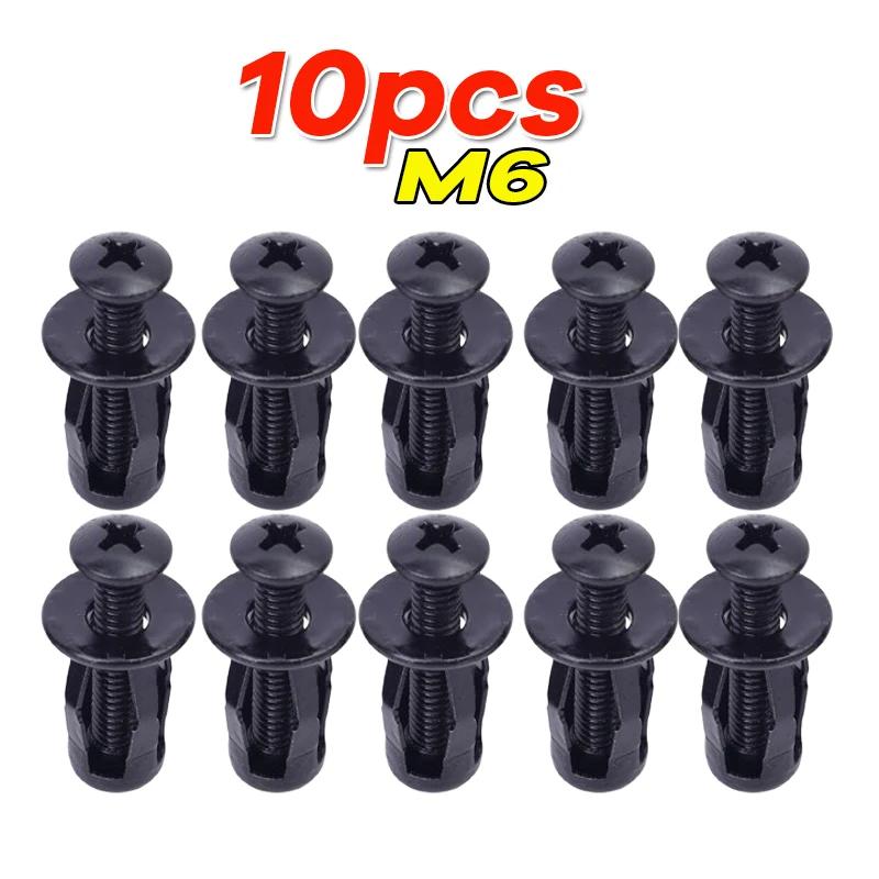 M4/M5/M6 Petal-shaped Rivet Nut Bolts Kits Expansion Metal Rivet Nuts Car License Plate Mounting Clamps and Fasteners
