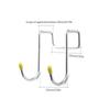 Hooks Door Hook S-Shaped Towel Bag Hook Stainless Steel Cabinet Hooks Kitchen Bathroom Cabinets Home Storage Organization Garden