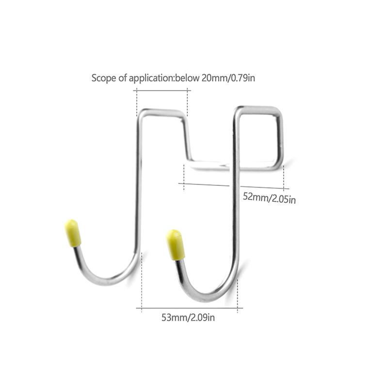 Hooks Door Hook S-Shaped Towel Bag Hook Stainless Steel Cabinet Hooks Kitchen Bathroom Cabinets Home Storage Organization Garden