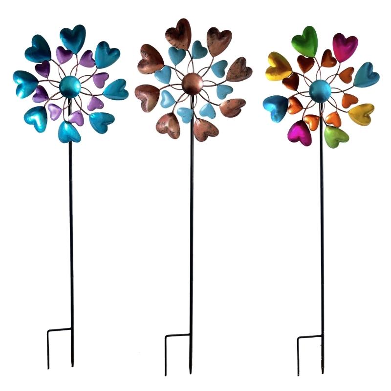 Rotating Wind Spinner Sculpture Suitable For Outdoor Decorations Easy Assembly Metal Garden Art Design Weather Resistant