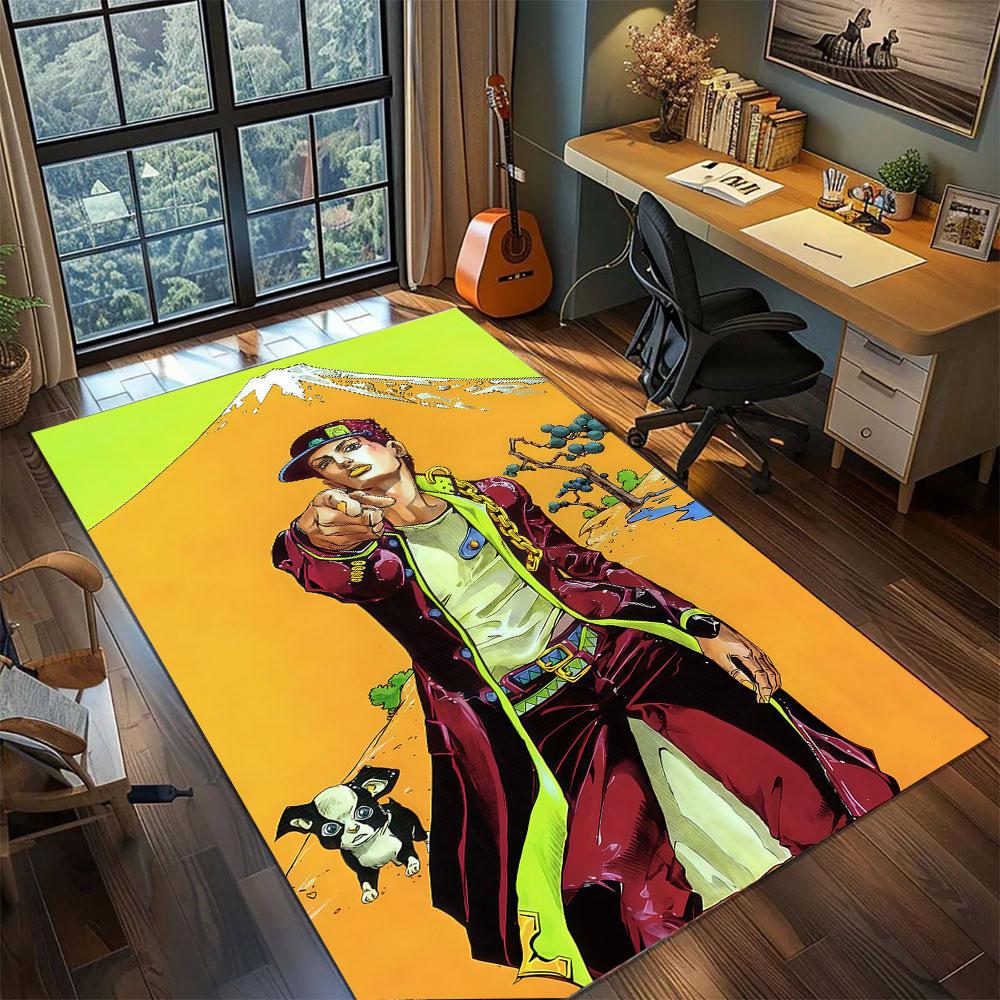 

JoJo Golden Wind Carpet for Living Room Bedroom Home Decor Cool Movie Mat Play Floor Mat 60x90cm