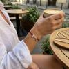 Minimalist Dainty Red Cord Bracelet for Women Cute Small Fish Red Bead Adjustable Waterproof Friendship Wristband Jewelry Gift