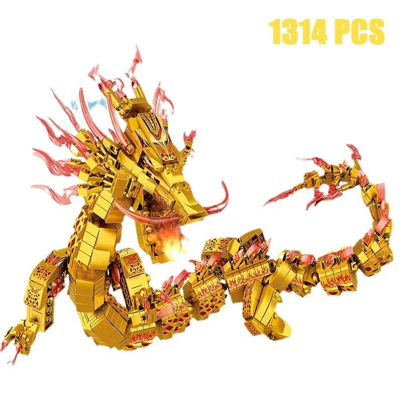 New Ninja Legendary Lloyd Golden Ultra Dragon Building Blocks Classic Anime Figure Kai Jay Zane Model Bricks Toys Set Kids Gifts