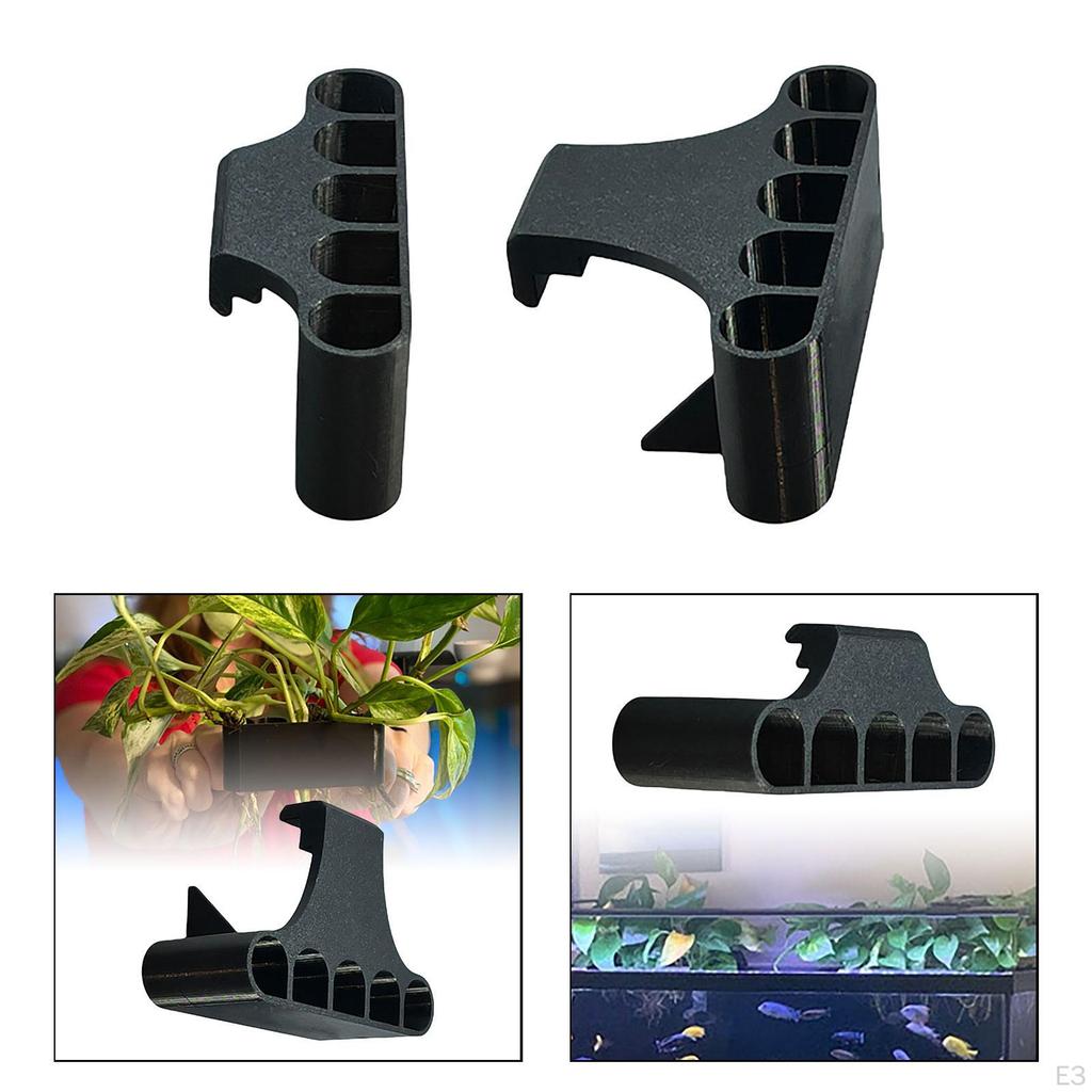Aquarium Hanging Aquatic Plant Holder Fish Tank Live Plants Easy Install