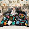Homewish Kids Alphabet Duvet Cover Set For Boys Girls Monogrammed Bedding Set School Life Theme Comforter Cover Set