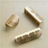 Leaf-shaped Modern Furniture Drawer Brass Handles Furniture Wardrobe Drawer Knob Brass Door Handles