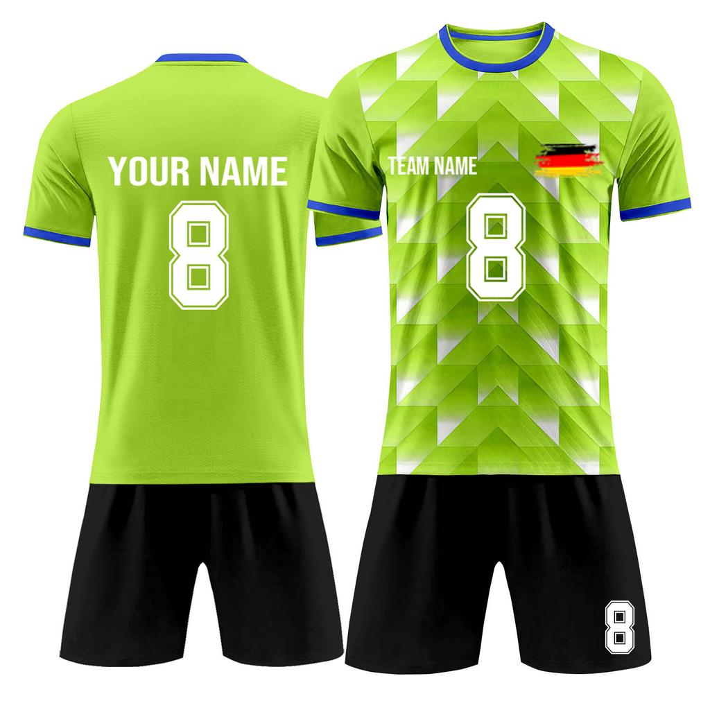 Ensemble personnalisé de deux pièces de football pour adultes et enfants