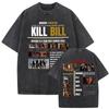 Washed Vintage Movie Kill Bill Hattori Hanzo Funny Tshirt Quentin Tarantino Film Pulp Fiction T Shirt Men Casual Retro Tshirts