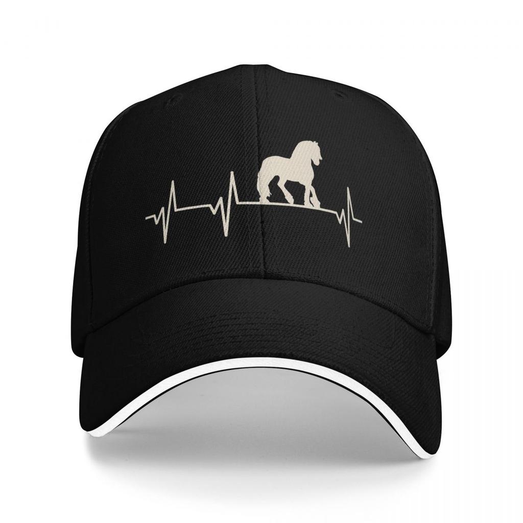 Horses Heartbeat Graphic Equine Baseball Caps Snapback Baseball Hats Breathable Casual Casquette Outdoor for Men And Women