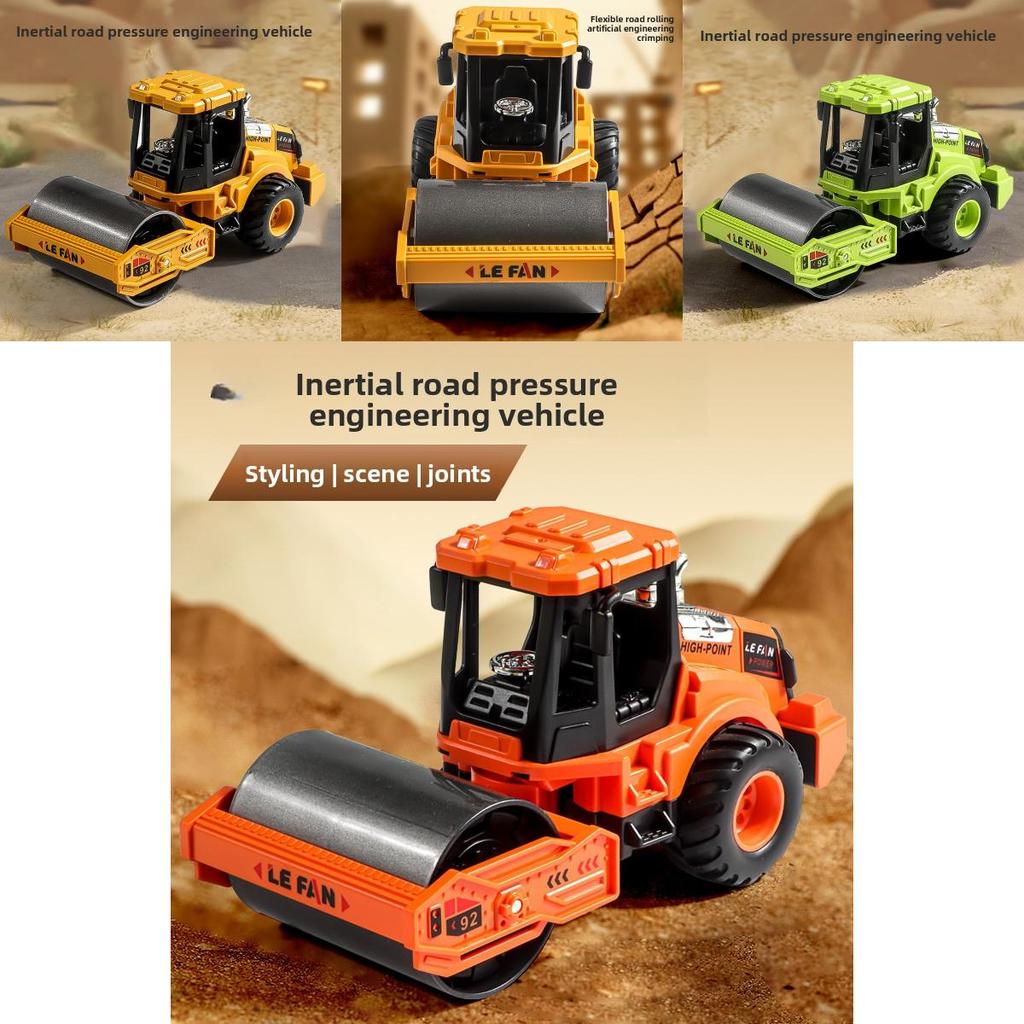 Engineering Toy Inertial Road Roller For Kids Handeye Coordination Development
