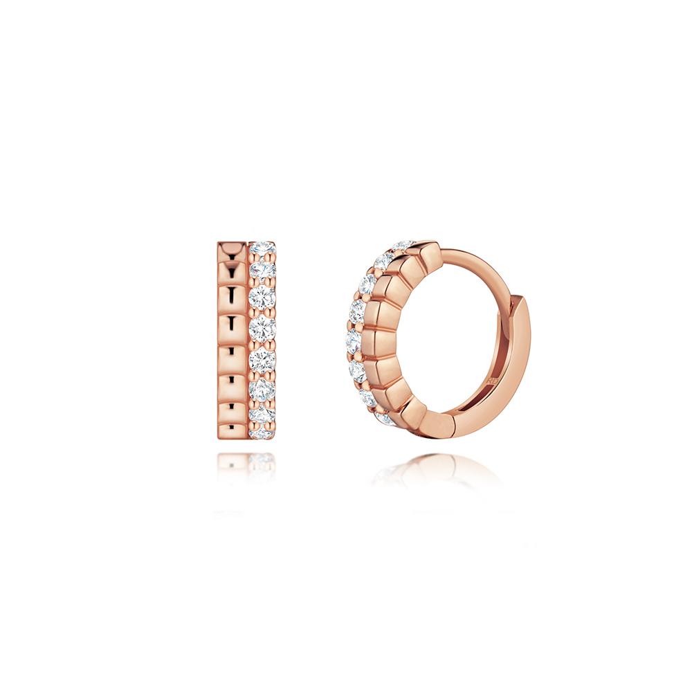 Roseedor Double Petit Shine One-Touch Earrings (Pg)_250100438