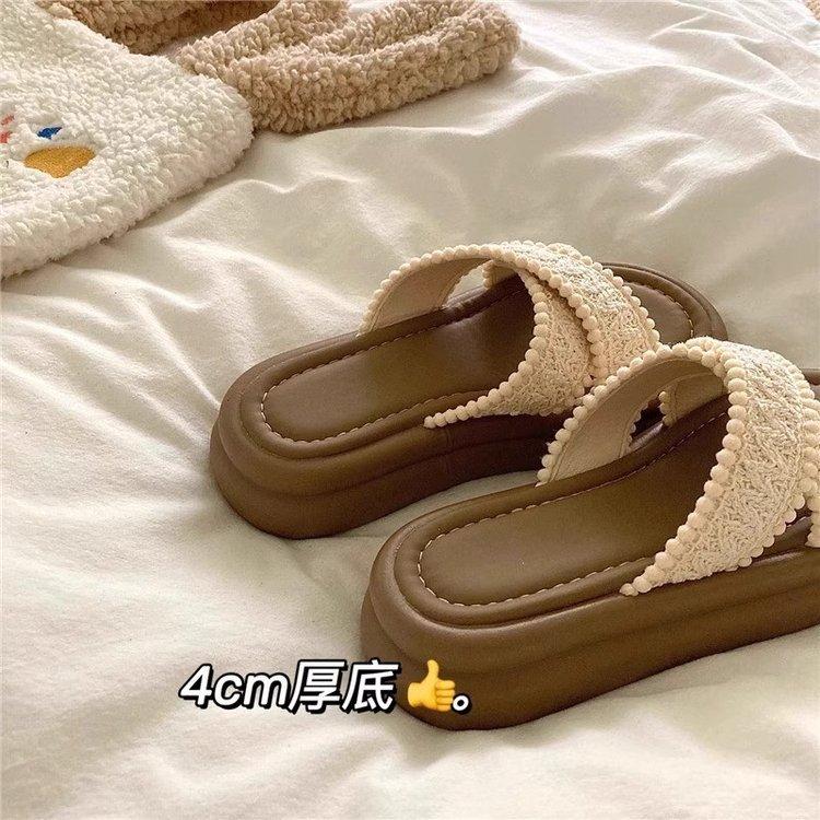 Beach flip flops women's summer new 2025 Roman sandals retro casual Internet celebrity same sandals