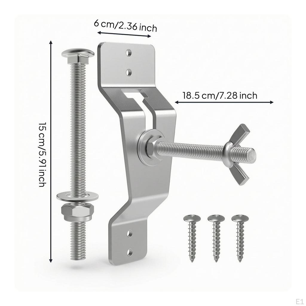 Spare Tire Carrier with Thumb Nut Secure WallAttached Fastenon Wheel Bracket Rack