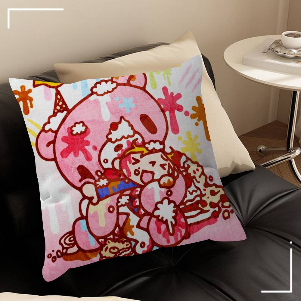 Cartoon GGloomy Bear Cushion Cover Inches Farmhouse Decor Home Throw Pillow Covers For Couch Decorations