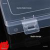 Rectangular Transparent Plastic Storage Box for Nails, Hardware, Tools, Buttons, Fishing Gear, and Stationery.