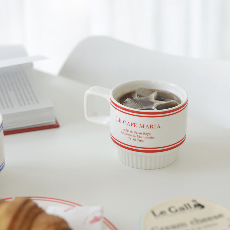 Jardin de Paris Soup Mug (2 colors) Red