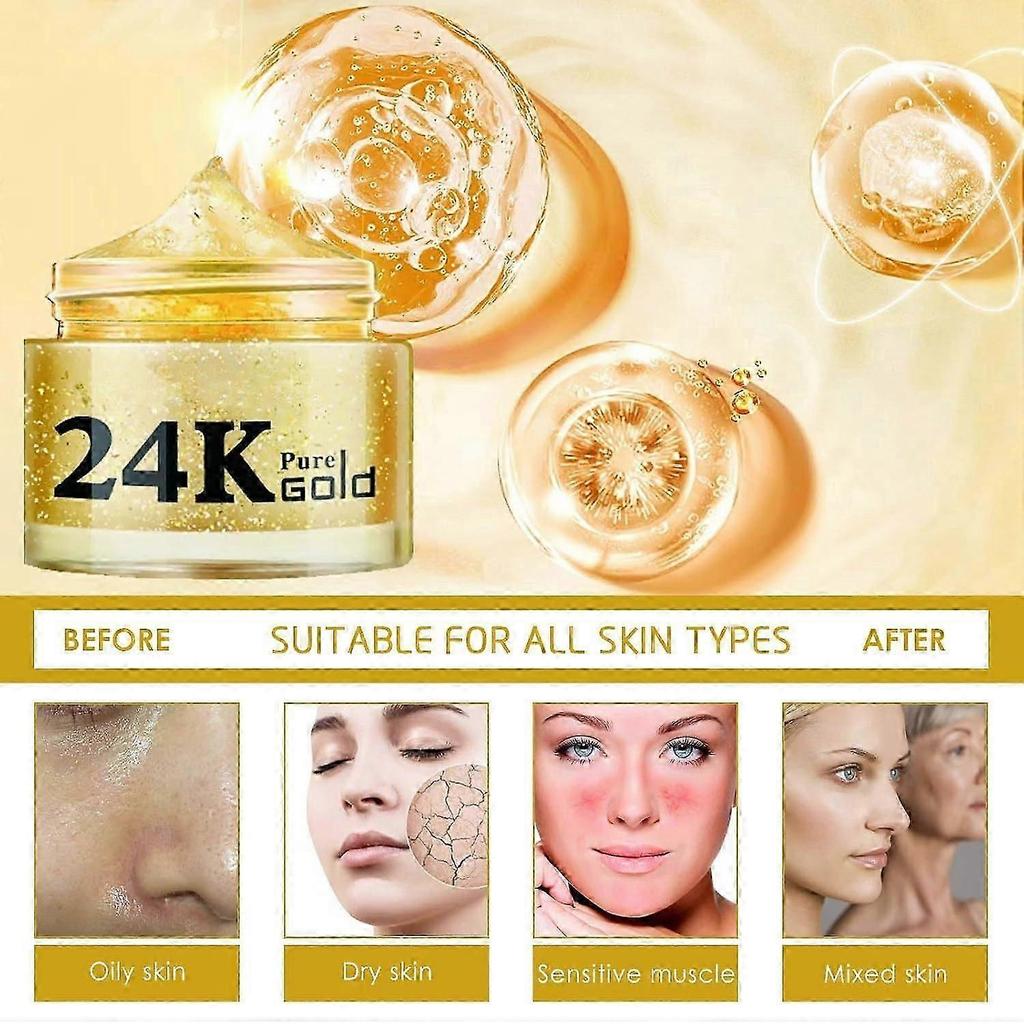 Crème Visage Raffermissante au Collagène et Or 24K