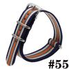18MM 20MM 22MM Nylon Watch Band Sport Casual Straps Replacement With Stainless Steel Buckle For Men Women's Watch Accessories