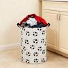 Yousheng Faltbarer Wäschekorb Großes Fassungsvermögen Zusammenklappbarer Kleiderkorb mit Griffen Fußball-Aufdruck Aufbewahrungskorb für Wäsche Kinderspielzeug Kinderzimmer