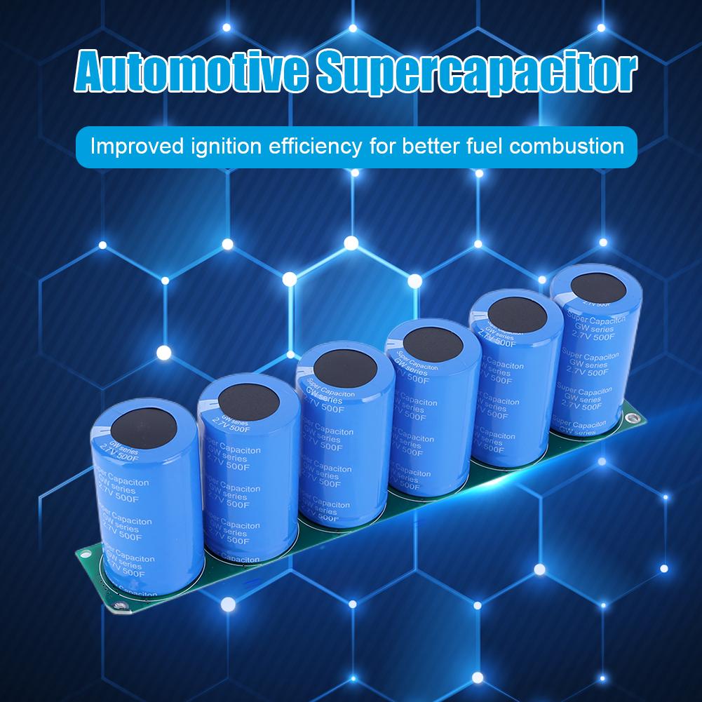 Farad Capacitor 16V 83F Automotive Capacitor with Protection Board Electronic Rectifier Battery Accessories