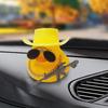 Car Dashboard Decoration, Funny Duck Dashboard Decor - Duck Figurine Car Decoration, DIY Duck