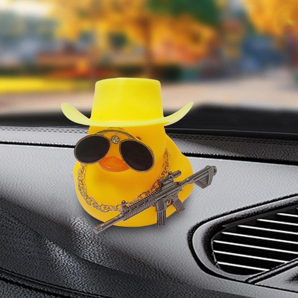 Car Dashboard Decoration, Funny Duck Dashboard Decor - Duck Figurine Car Decoration, DIY Duck