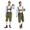 Cosplay Fancy Dress Halloween Party Costume Carnival Outfit Adult Men's Bavarian German Beer Festival Short Sleeve
