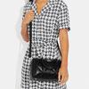 Coach Rowan 26 Solid Color Letter Logo Diamond Quilted Zipper Closure Boston Bag Women Handbags Black CJ610-SVDTV