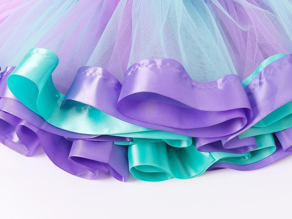 Meerjungfrauen-Prinzessinnen-Fischschwanzkleid mit Kopfschmuck für Mädchen - Ideal für Auftritte, Hochzeiten und Fotografie