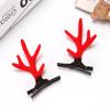 2pcs/Set Kawaii Christmas Elk Ear Hair Clip Women Girl Santa Snowman Hairpin Xmas Party Barrettes For Kids Cosplay Headwear