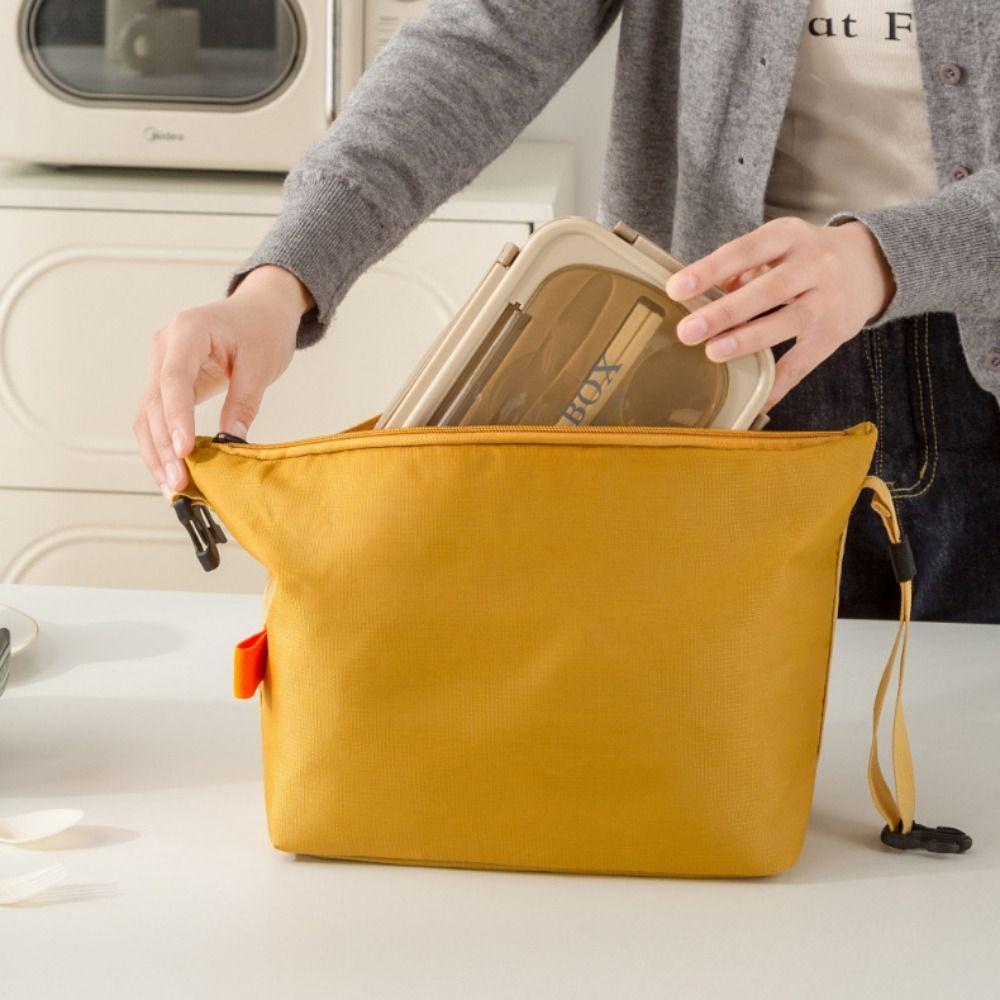 Foldable Lunch Pack Portable Food Thermal Handbag Snack Bag Picnic Travel Storage Bags  Camping