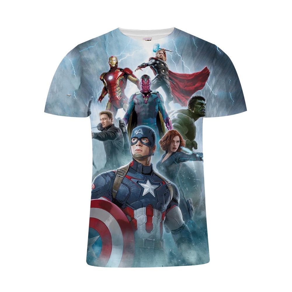 Avengers 4 Endgame T-shirt Superhero 3d Short Sleeve Stylish Casual Tee Top