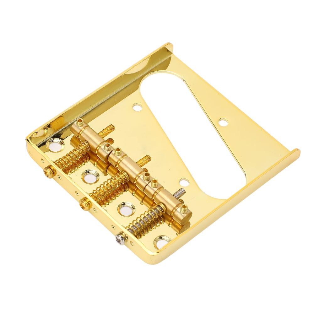 Golden Electric Guitar Bridge 54mm Width For Telecaster Bridge Assembly  Electric Guitar Parts