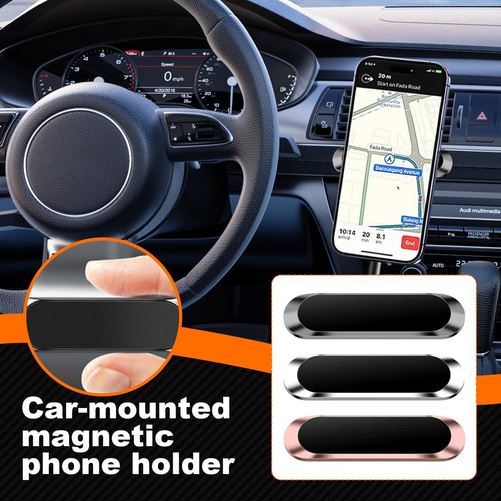 Car Magnetic Mobile Phone Holder Car Navigation Instrument Panel Stick Multifunctional Long Strong Magnetic Holder