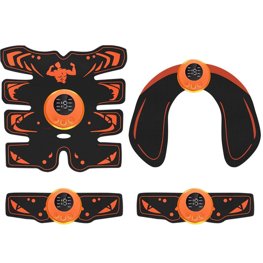

Full Body EMS Muscle Stimulator And Abdominal Pad USB Rechargeable Trainer For Fitness And Body Shaping