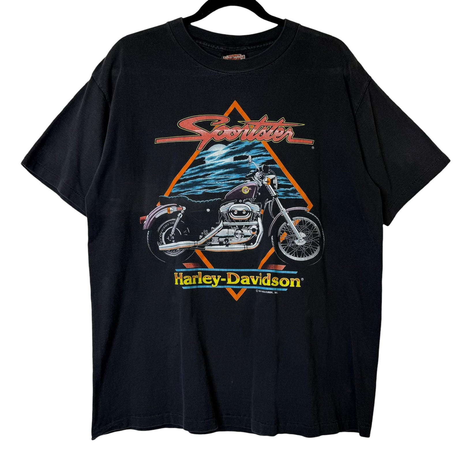 1991 Harley Davidson Billings Montana T shirt Sz L (B1410) M