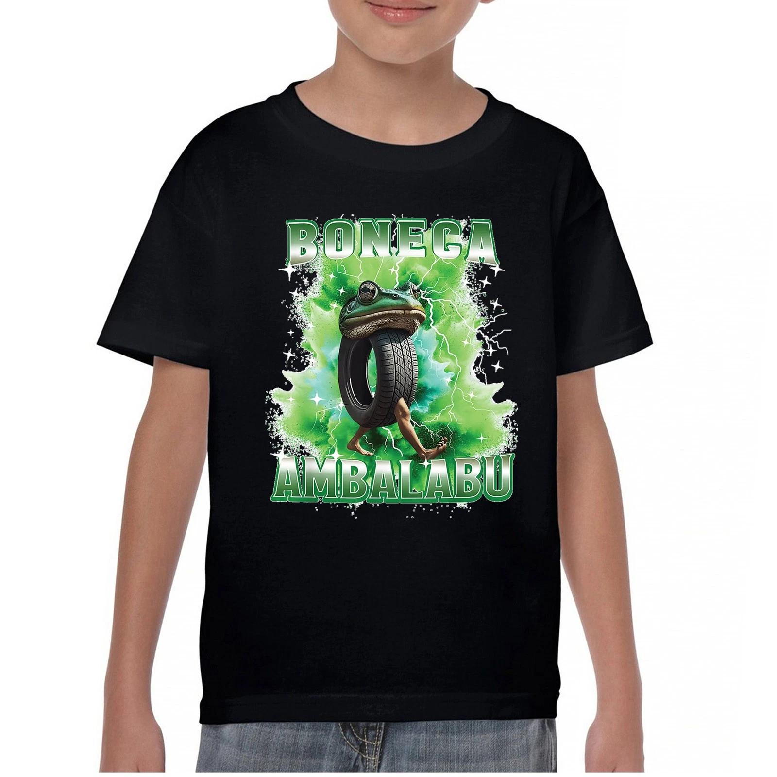 Boneca Ambalabu Youth kids boys T-Shirt Funny Italian Brainrot Gen Z Alpha Meme Kids 150