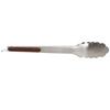 12in Stainless Steel Food Tongs with Wood Look Grip Locking Mechanism Ideal BBQ Grilling Salad Tossing Safe Cooking Tool