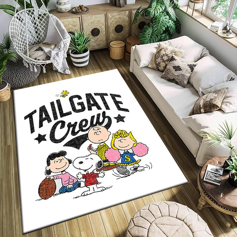 1PC Snoopy Rug - home decoration Carpet For Living Room Bedroom Flooring Computer Chair Area Rug