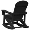 Adirondack Swing Chair Black 92 x 73.5 x 92 cm HDPE