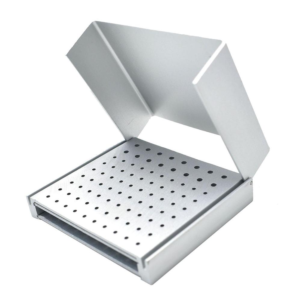 86 Holes Burs Holder with Open Flip Cover Reusable Necessary Tool Portable Professional Supplies Opening Box Case Burs Block