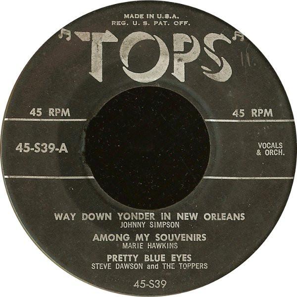 

7inch Record VARIOUS - Untitled 45S39 Tops Records US Pop Used