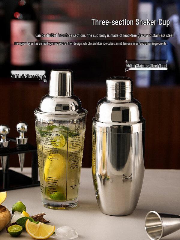 ZISIZ Stainless Steel Cocktail Shaker Set