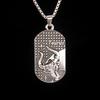 Fashion Twelve Constellations Dog Tag Pendant Necklace, Ladder Symbol Necklace, Street Style Sweater Chain