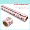 Christmas Cellophane Wrap Roll Santa Pattern Waterproof Flower Wrapping Paper For Decorations