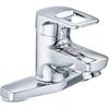 TOTO TLHG30AER Washroom Faucet with Stand, 2 Holes, Eco Single Pop Up (Replacement), Silver, 27.5...