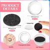 ABWR-124Pcs Craft Magnets Glass W Adhesive Backing And Transparent Clear Glass Cabochons DIY Craft Fridge Magnets Sticker Easy T