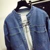 Denim Jacket Women's Loose Autumn Retro Stand-up Collar Big Pocket Student Korean Short Denim Jacket
