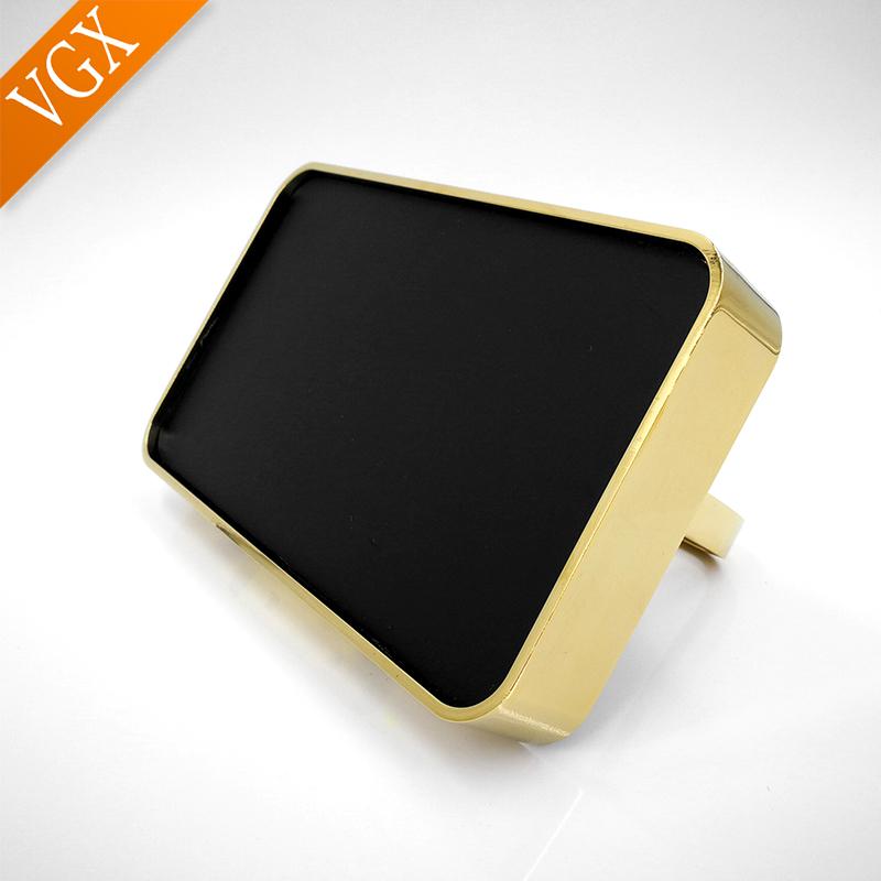 VGX Luxusní držák toaletního papíru s poličkou na telefon Role do koupelny Stojan na ubrousky Držák na zeď Příslušenství Zlatočerný chrom T2508