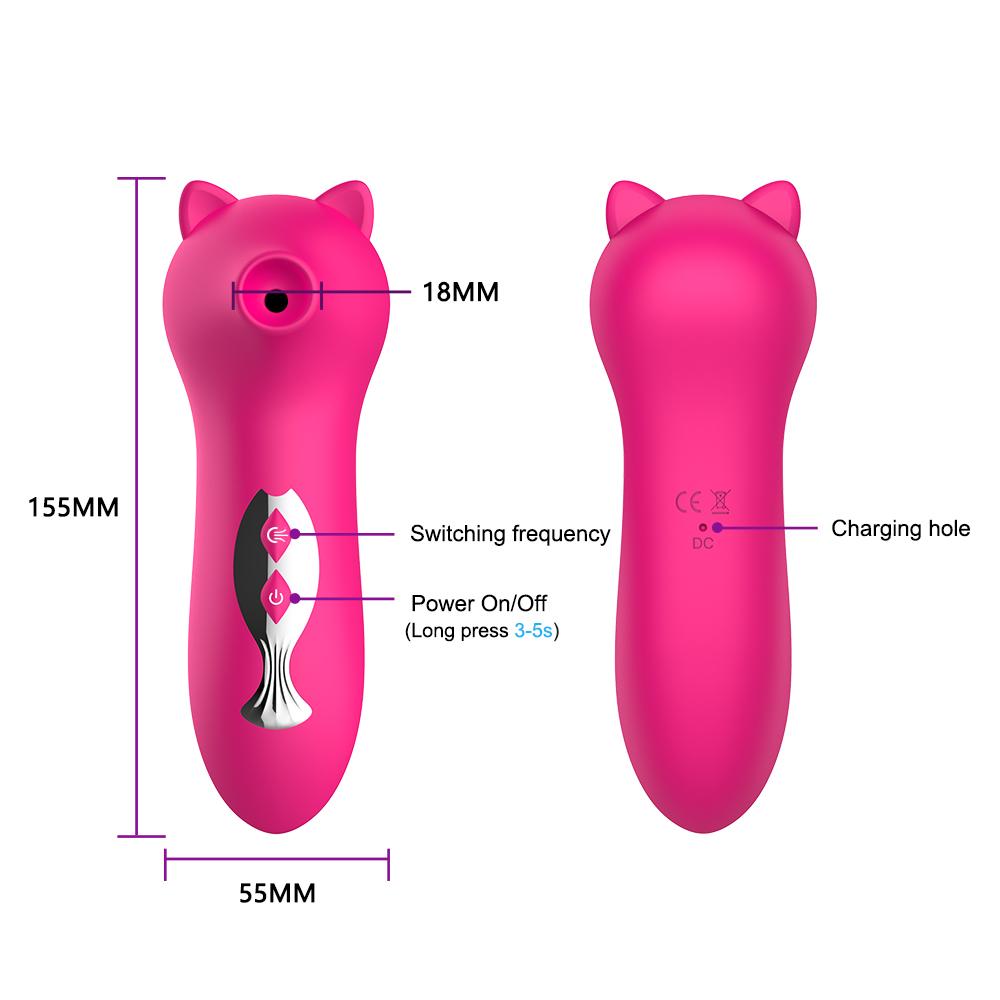 Výkonný klitorisový přísavka na bradavky Vibrátor pro ženy Sexuální hračky stimulátor klitorisu Zboží pro dospělé Ženy